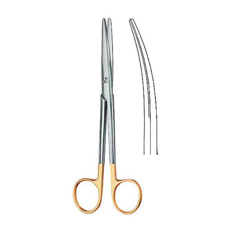 Ножиці дисекціонні Lexer (Лексер), вигнуті, лезо TC 21 см INSIDEMED